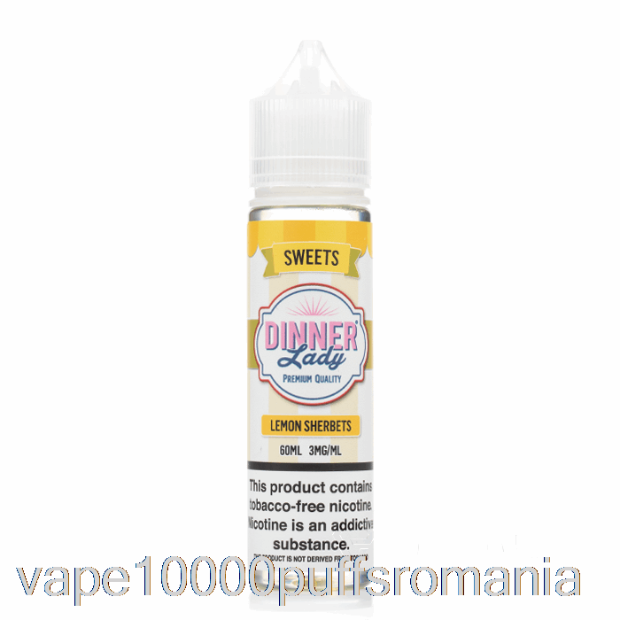 Vape Romania Lemon Sherbets - E-lichid Vape Dinner Lady - 60ml 6mg